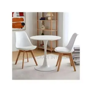 Round Dining Table Set With 2 Sitting Chairs