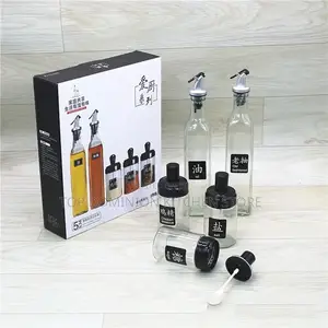 Multifunctional 5pcs Oil Vinegar Spice Bottle