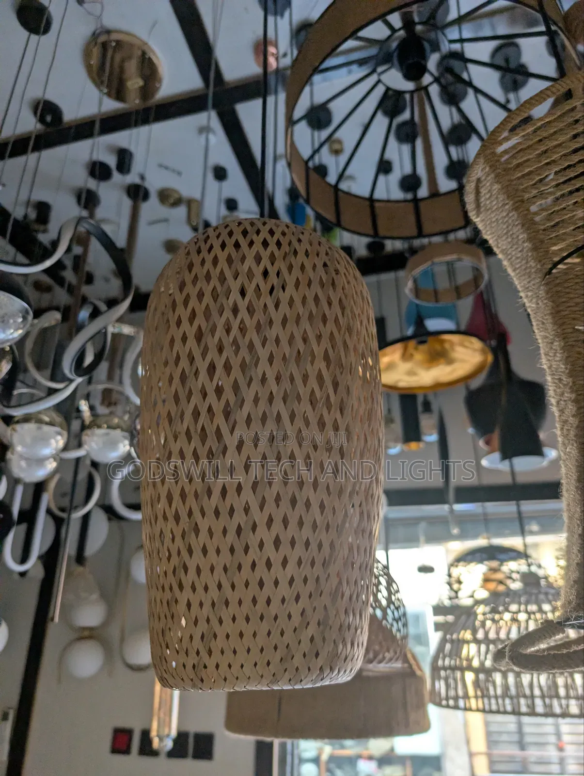 Handwoven Bamboo Wicker Shade.
