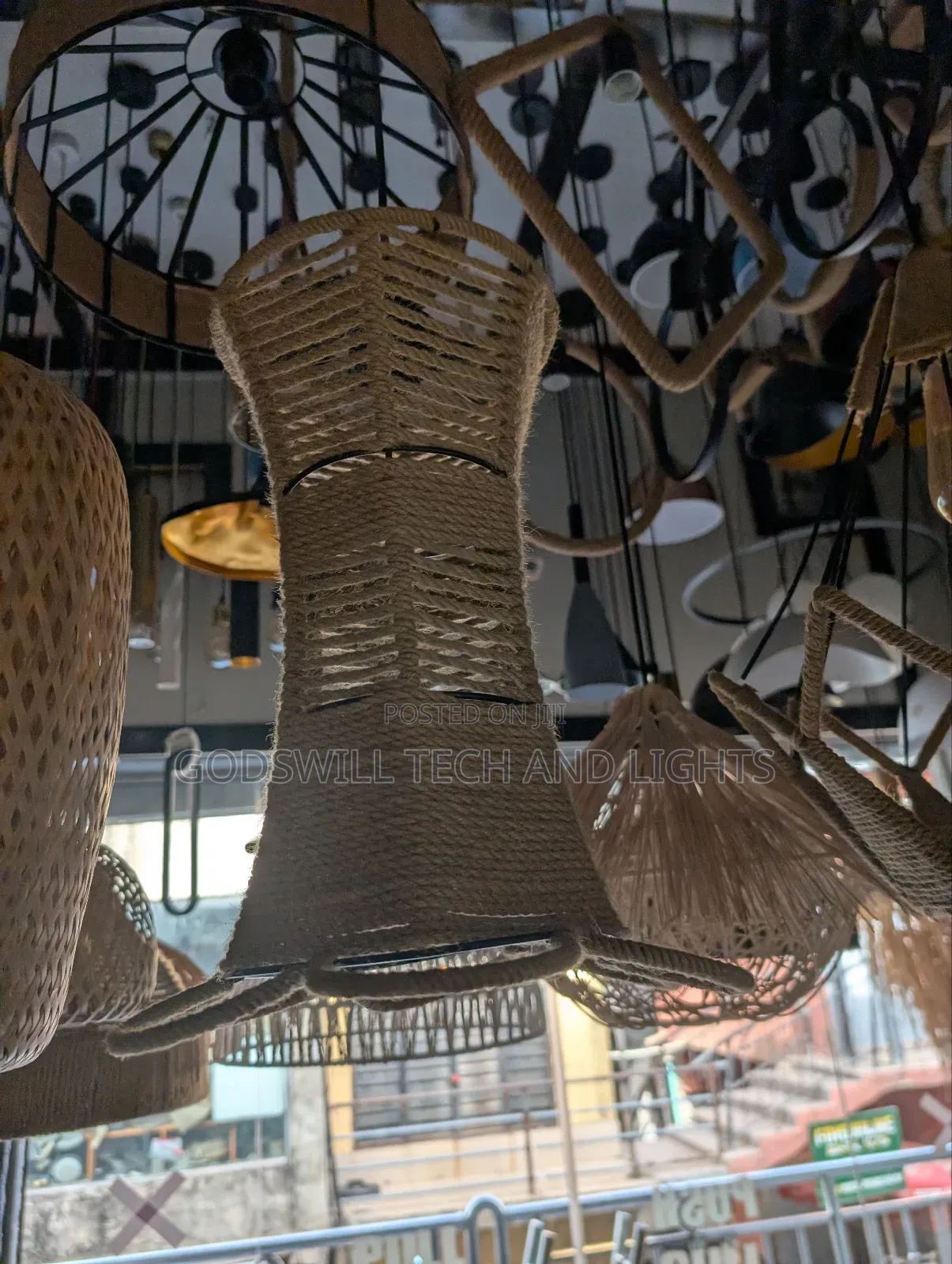 Handwoven Bamboo Wicker Shade.