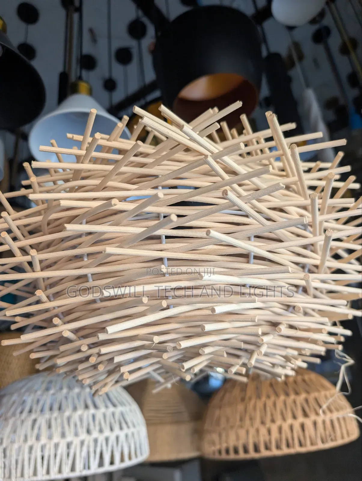 Rattan Pendant Nest Light