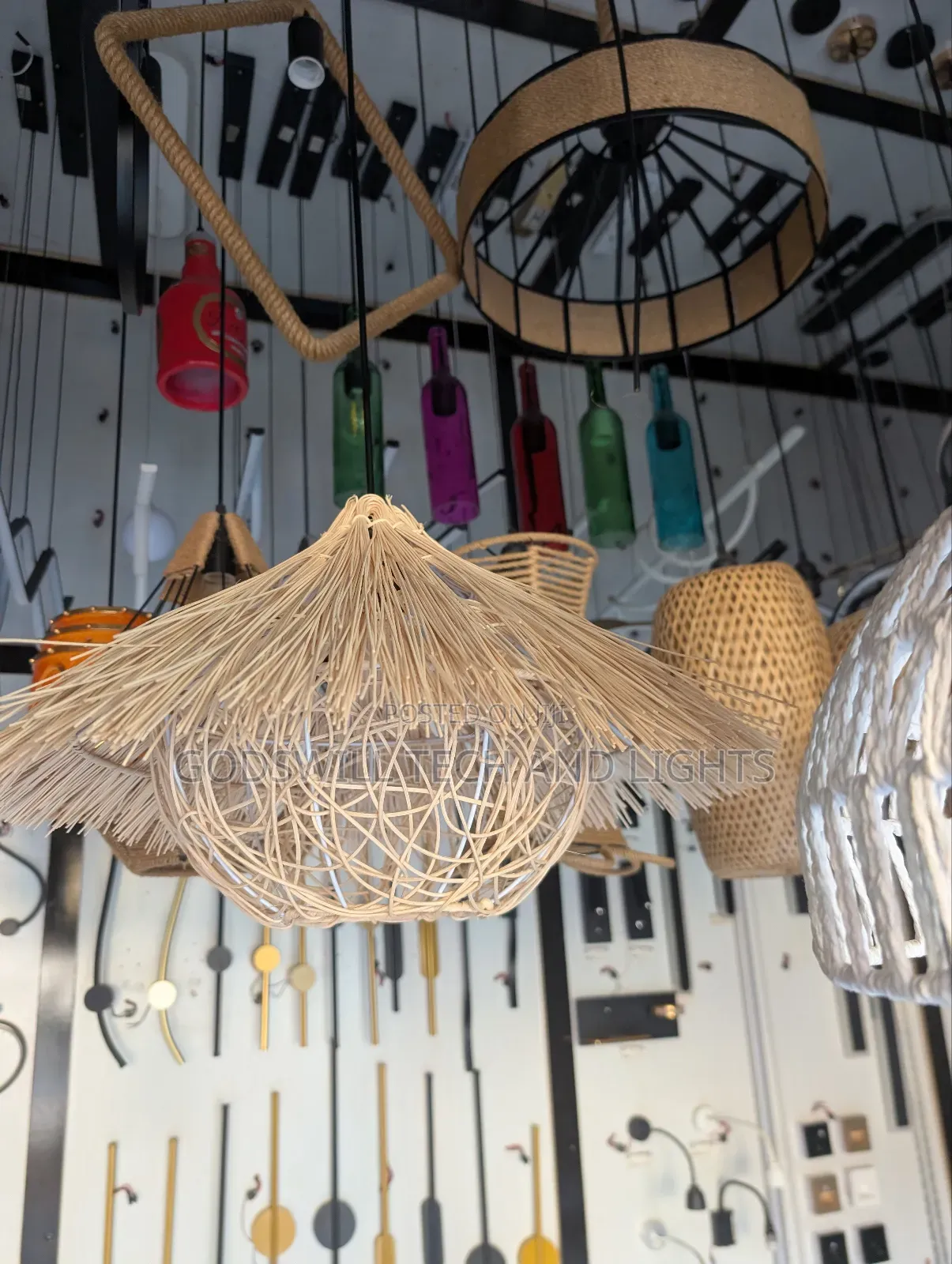 Rattan Cage Light