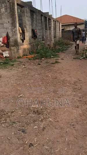 Land With Twin 3 Bedrooms Uncompleted Building for Sale at Agunfoye