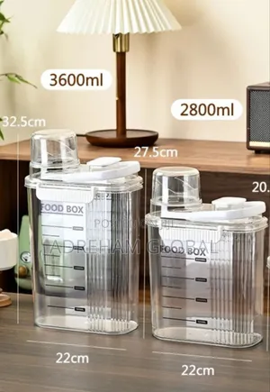 Transparent Airtight Food Grains Storage Sealed Container 3600ml