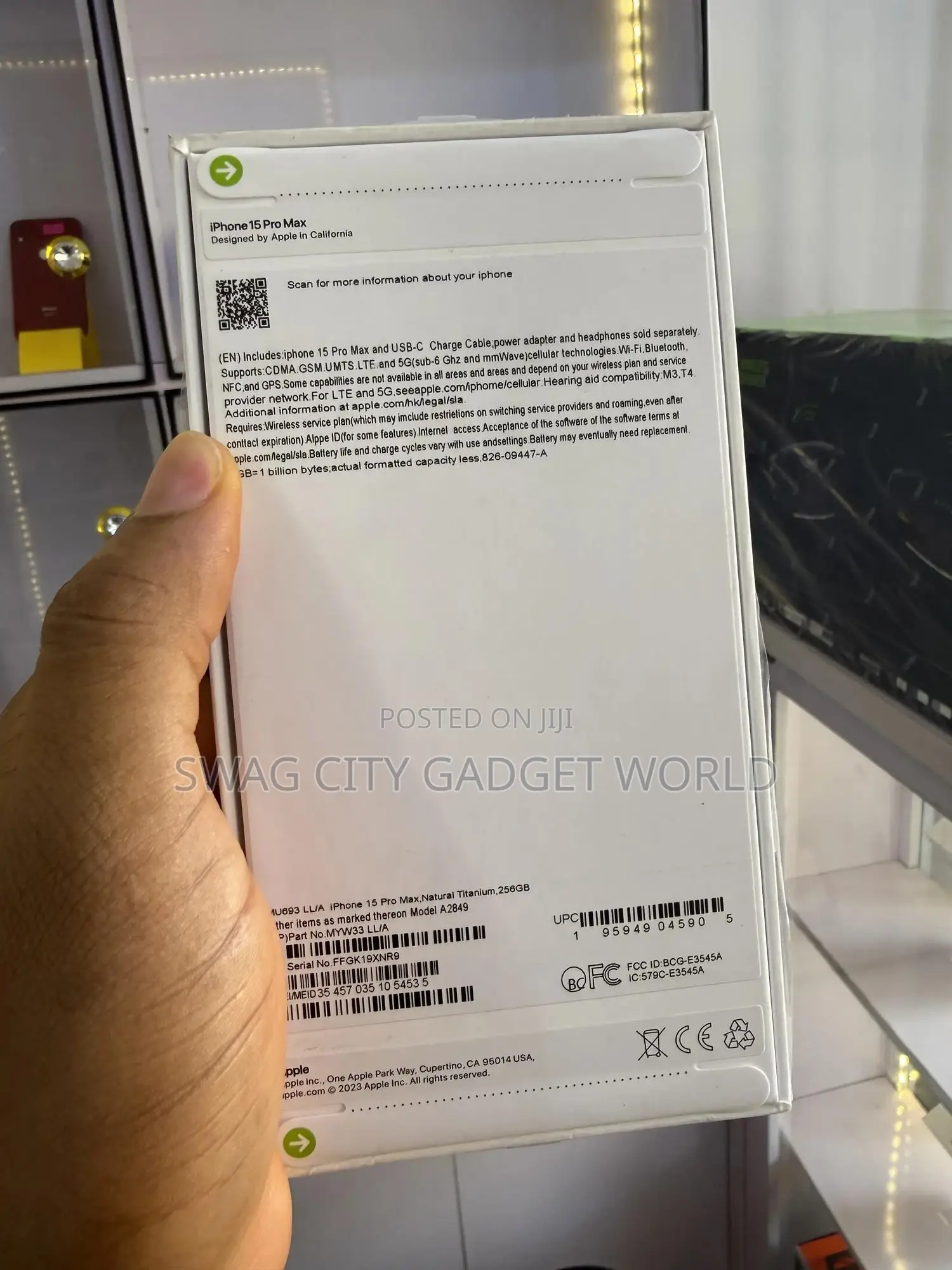 New Apple iPhone 15 Pro Max 256 GB Black