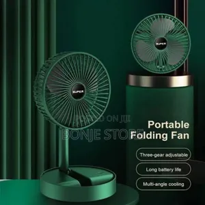 Telescopic Rechargeable Folding Fan