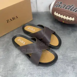 Zara Luxe Cross Strap Slides