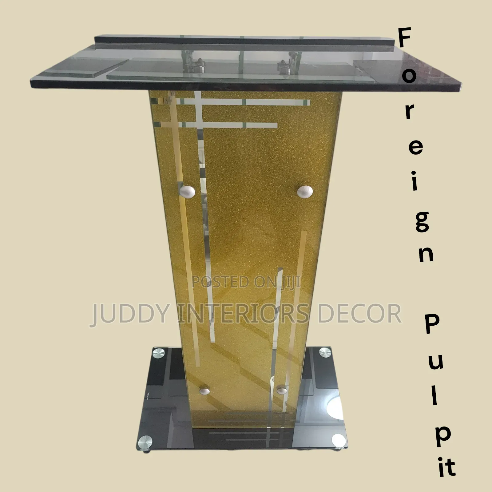 Foreign Glass Pulpit Stand