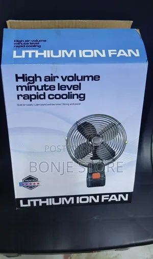 Portable Rechargeable Lithium-Ion Fan, Powerful Quiet Air Circulator