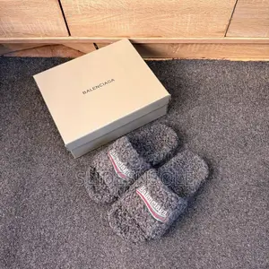 Balenciaga Premium Fur Slides