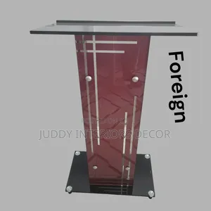 Foreign Standard Glass Pulpit Stand
