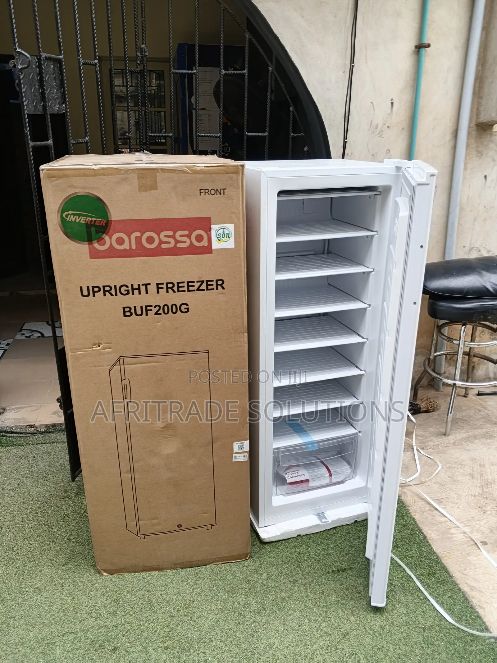 Barosa 200l 7-Step Upright Freezer – Silent Operation