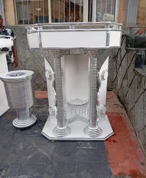 White Quality Made Church Pulpit