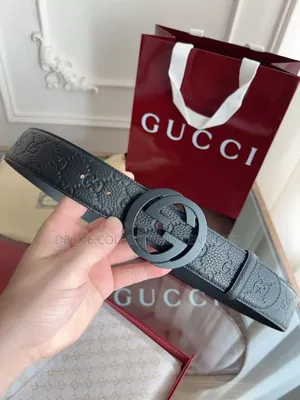 Gucci Reversible Belt With Interlocking G Buckle
