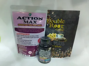 Double Root Coffee+ Action Max Booster Tea+ Shilajit