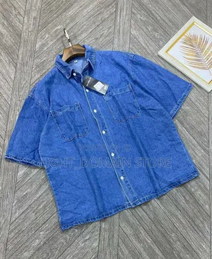 Luxury Short Sleeve Jean Shirts