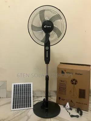 Glory Rechargeable Solar Fan