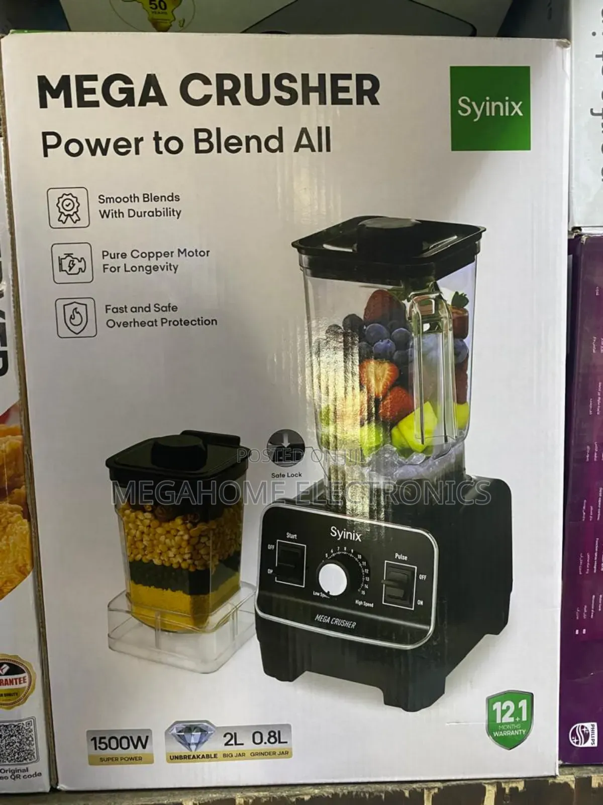 Syinix Mega Crusher Blender 2l 1500w