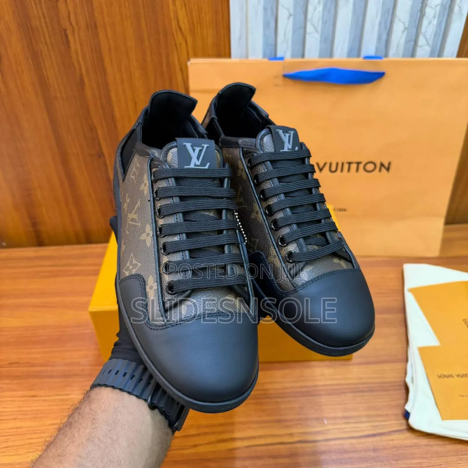 Premium Monogram Leather Sneakers