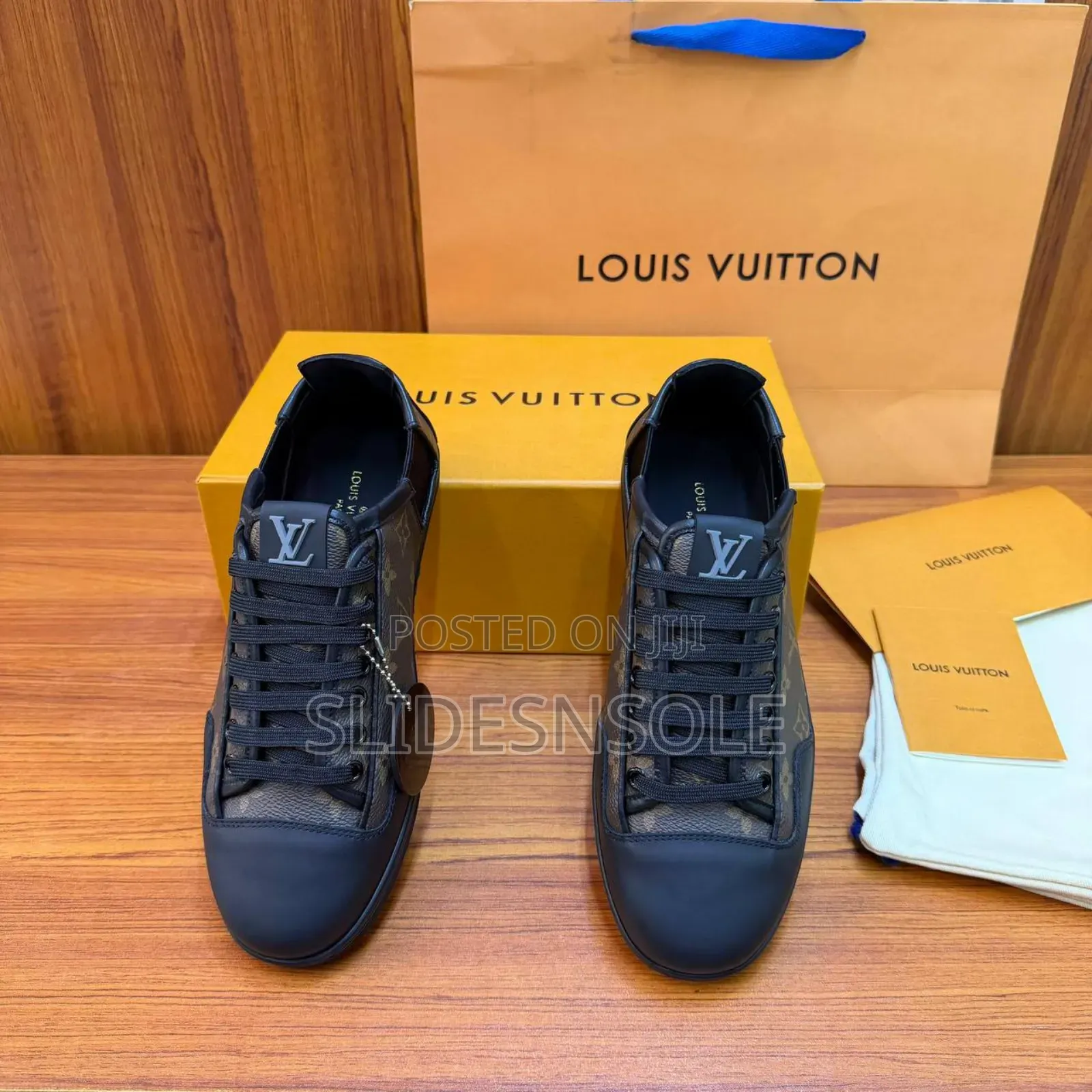 Premium Monogram Leather Sneakers