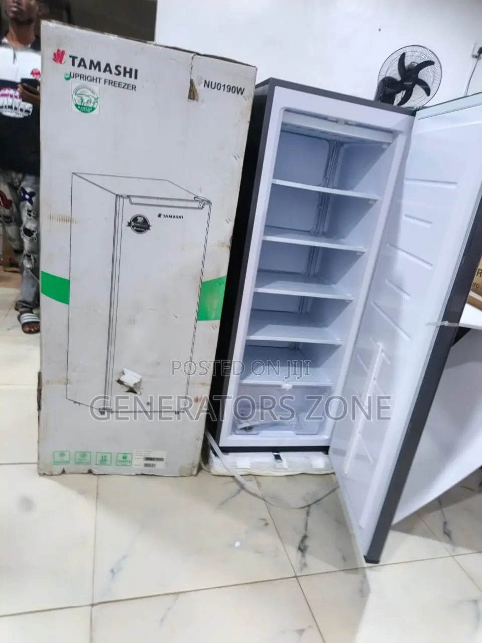 Tamashi 198l Upright Freezer Clean Storage System