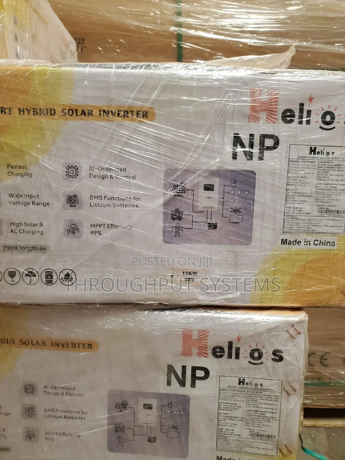 Helios Inverter 11kw/48v - Parallel