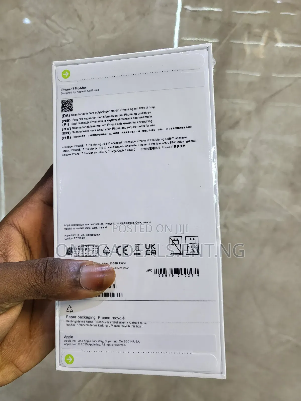 New Apple iPhone 17 Pro Max 256 GB White