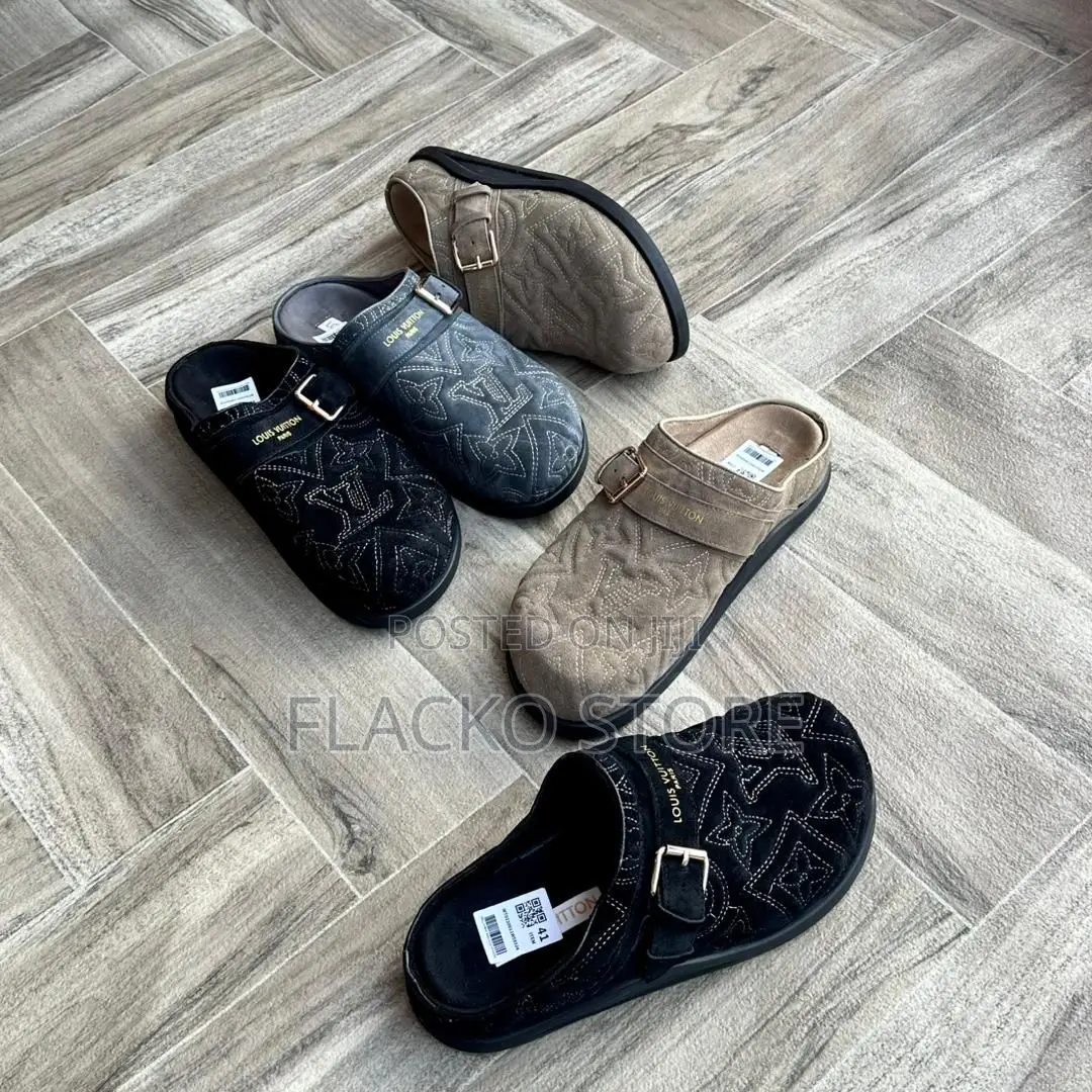 Original Louis Vuitton Suede Mules