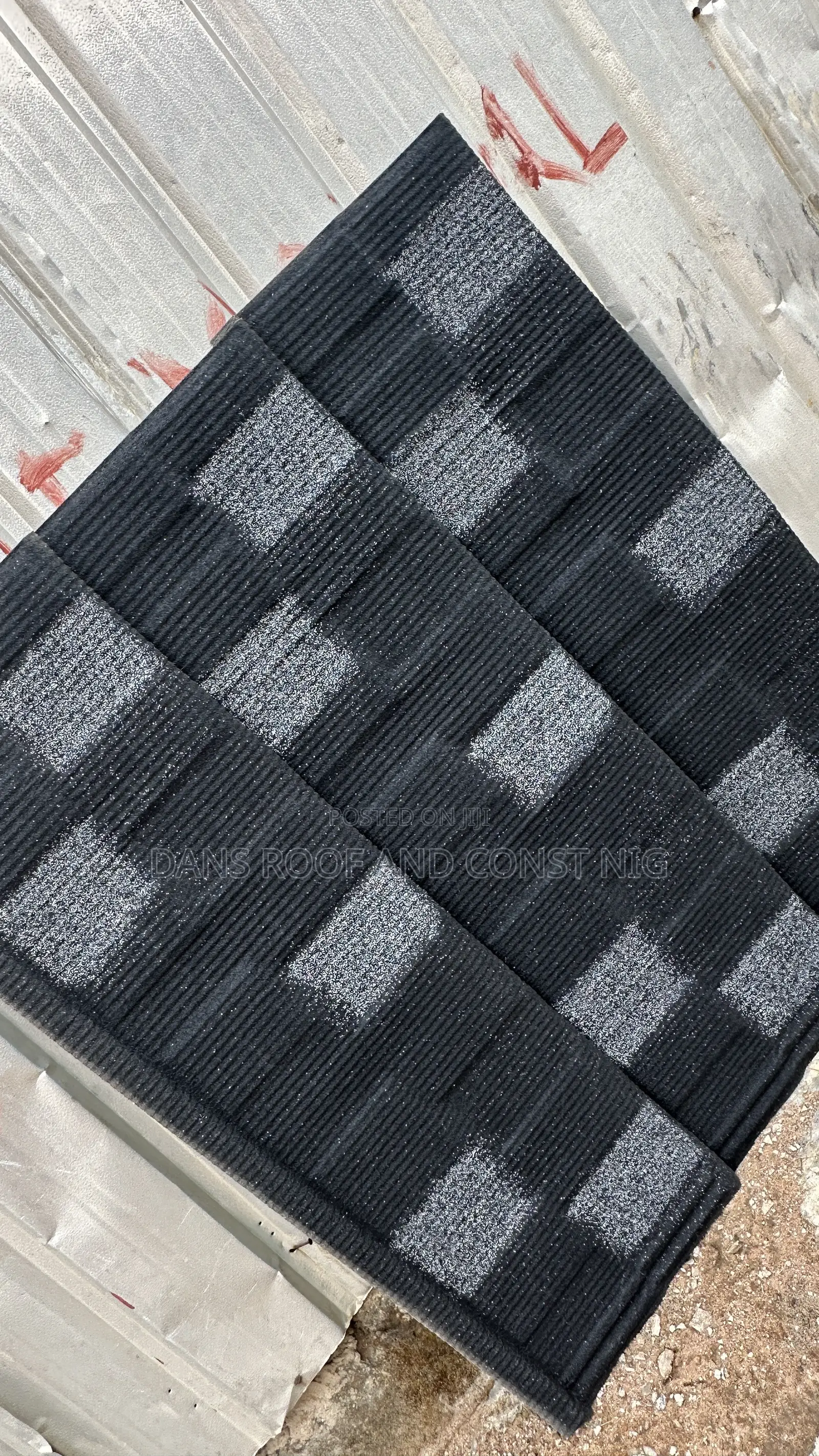 Black and White Shingle With White Patch