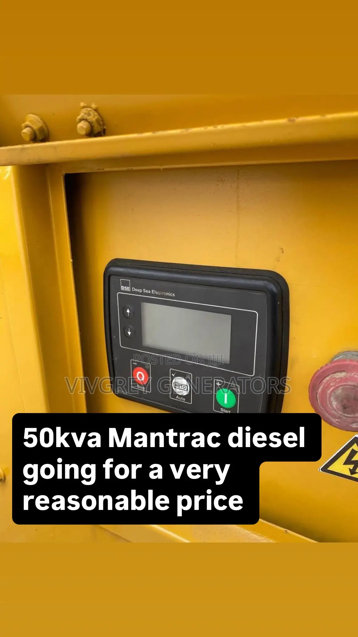 50kva Mantrac Cat