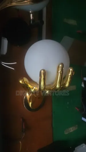 Gold Arm Wall Lamp