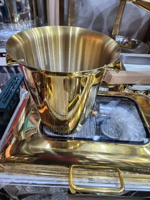 Gold 5 Litres Stainless Steel Wine Bucket
