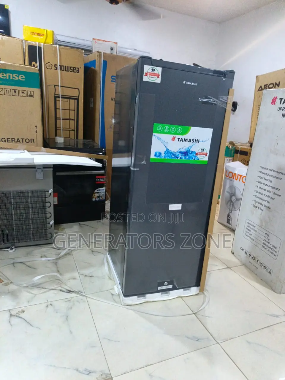 Tamashi Upright Freezer 198l General Storage System