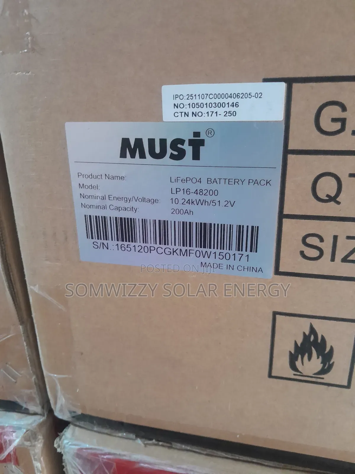 10kwh Must Lithium Battery