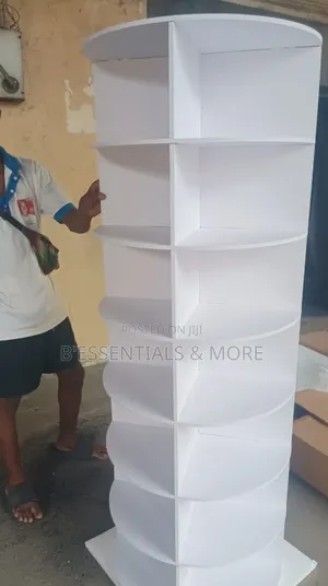 6 Tier 360° Rotating Shoe Rack- White