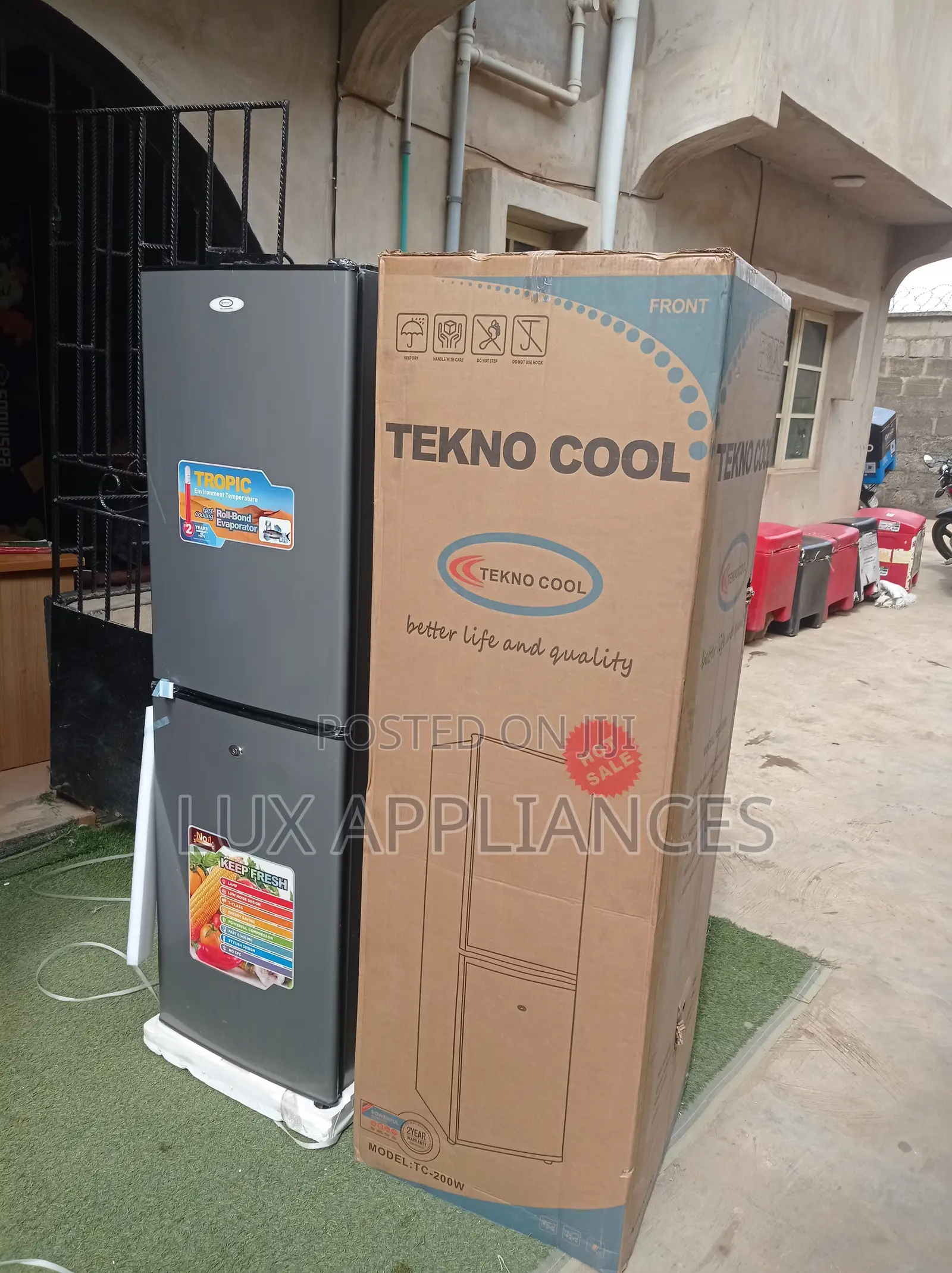 Tekno Cool Tc-200w Energy Efficient Double Door Refrigerator