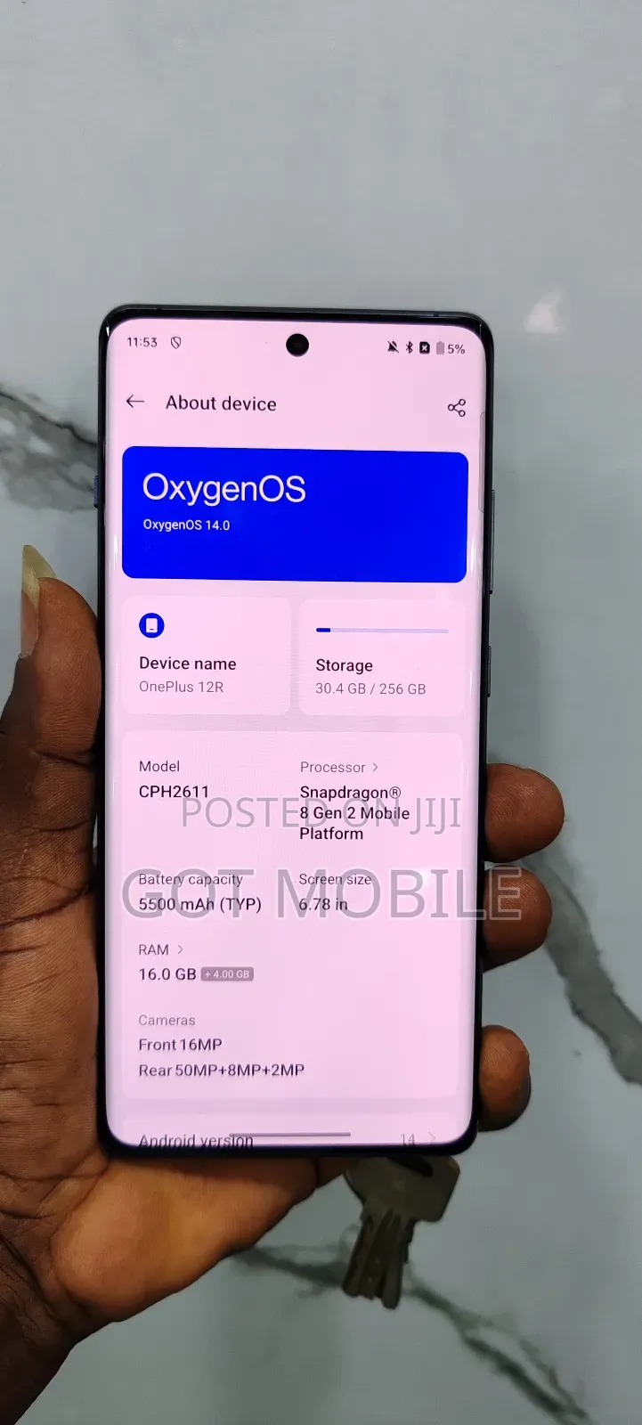 OnePlus 12R 256 GB Black