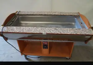 Foreign Used Its Rolling Buffet Food Warmer