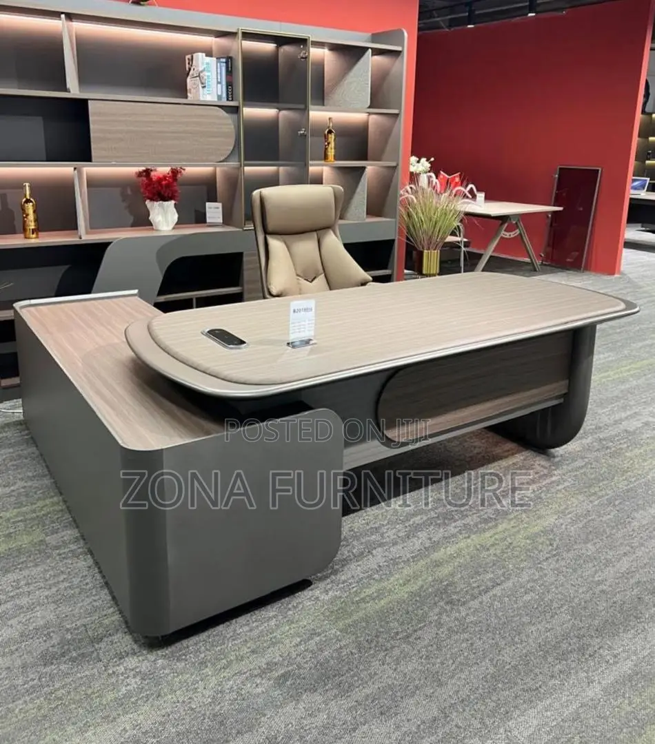 Executive Office Table 2.4meter Size With Wireless Charger