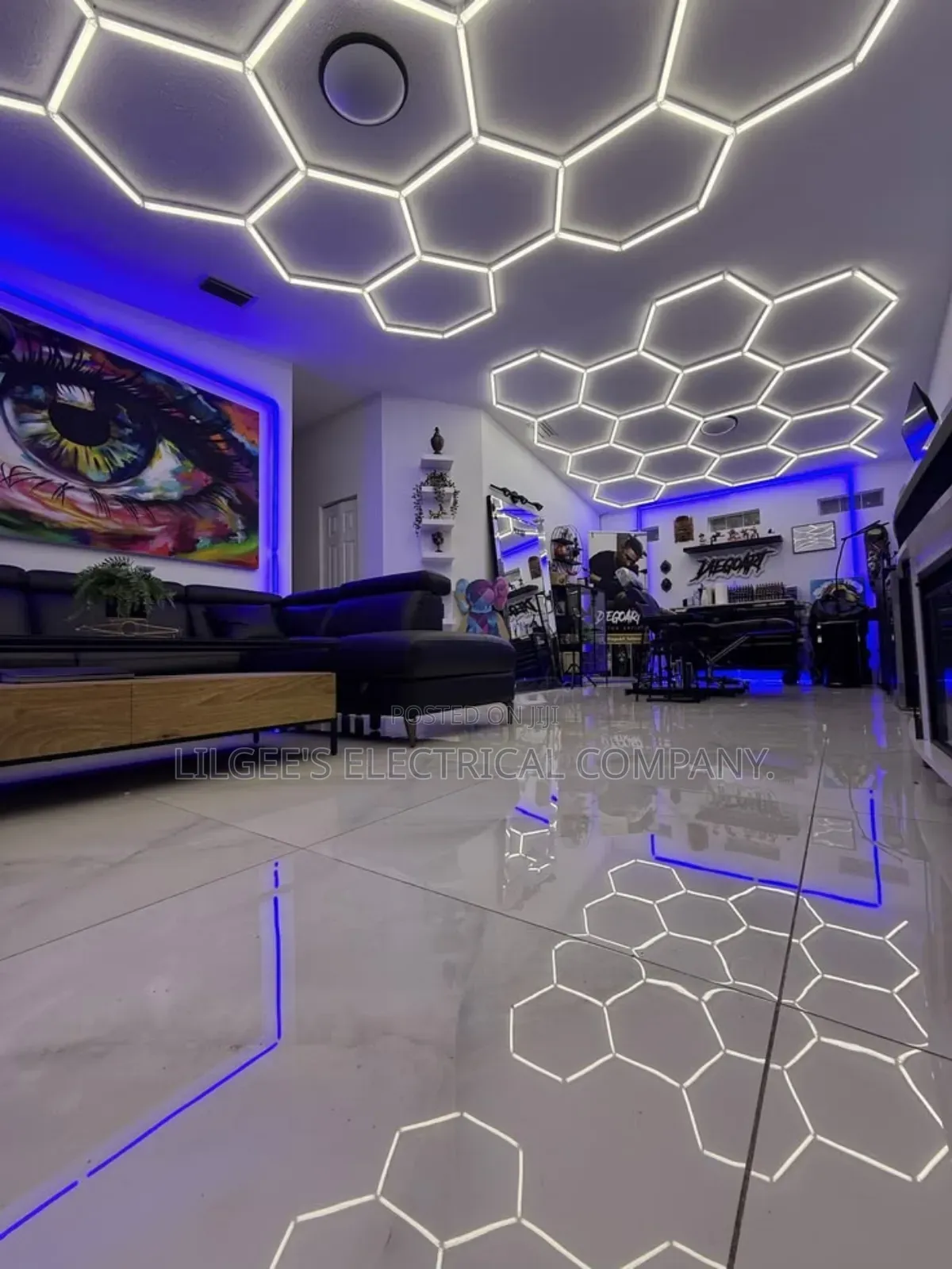 Hexagonal Light Fittings(6pcs Per Set)