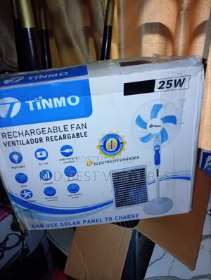 Tinmo 16 Inches Solar and Electric Rechargeable Fan