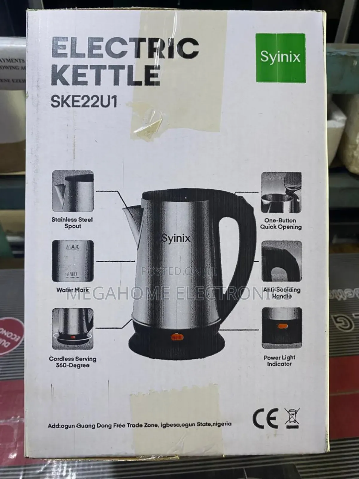 Syinix Electric Kettle 2.2l