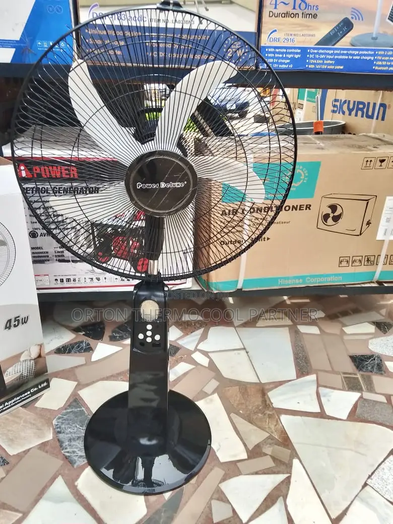 Powerdeluxe Rechargeable Solar Fan