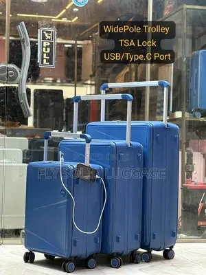 Fly Solid Luxury Luggage Traveling Bix With Usb/Type . C Port