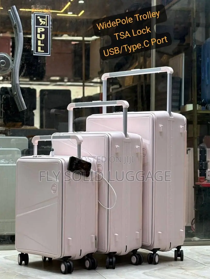 Fly Solid Luxury Luggage Traveling Bix With Usb/Type . C Port