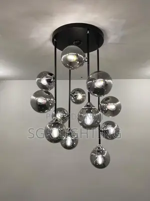Modern Luxury Metal Chandelier Nordic Creative Led Glass Pendant Lamp