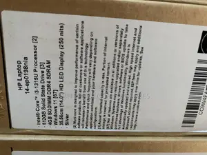 New Laptop HP 4GB Intel Core i3 SSD 512GB