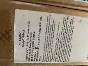 New Laptop HP 4GB Intel Core i3 SSD 512GB