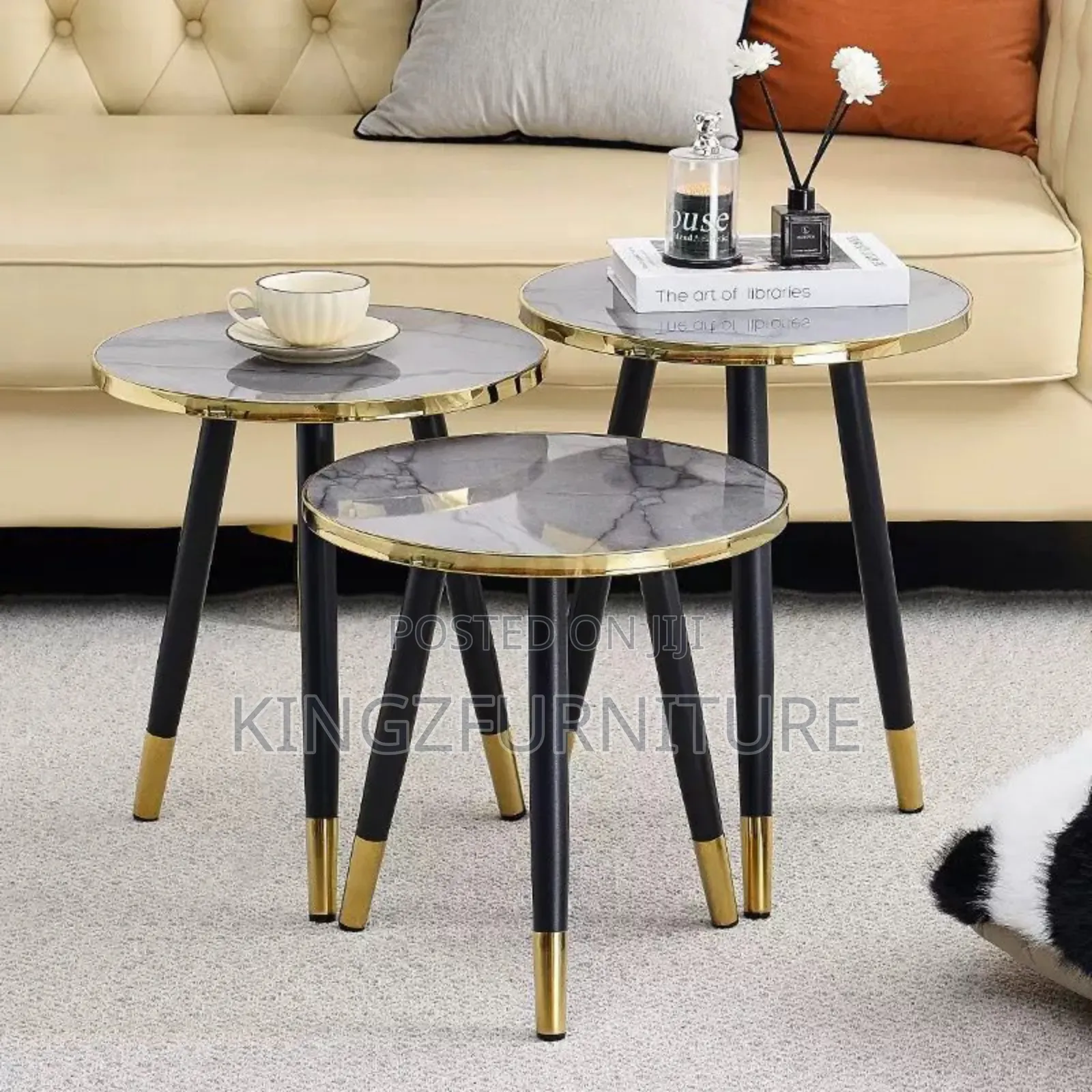 Set of 3 Nesting Coffee Side Tables