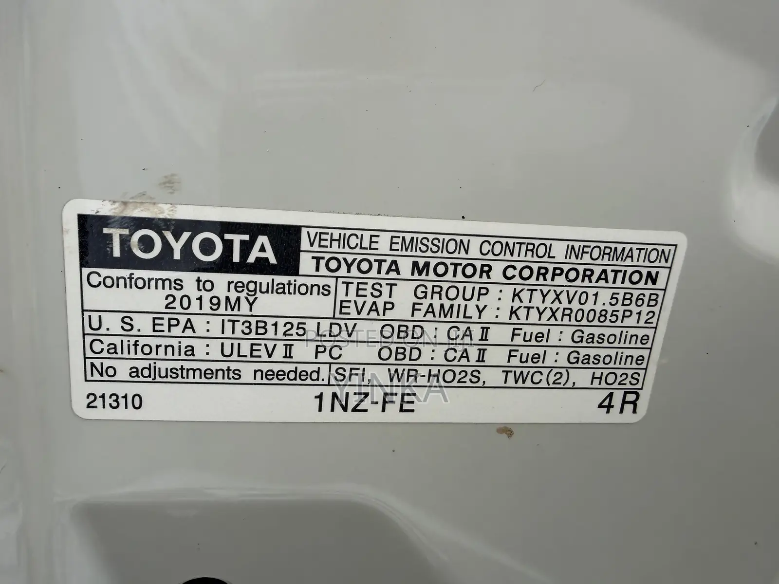 Toyota Yaris 2019 White